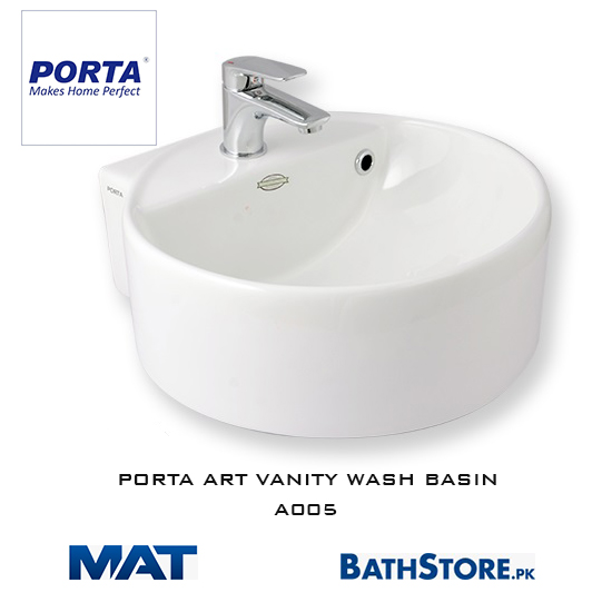 PORTA art vanity washbasin A005 MATRADERS.COM .PK
