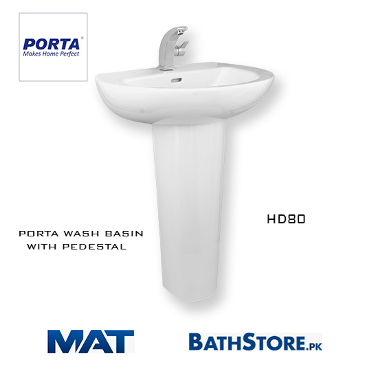 PORTA washbasin pedestal HD80 MATRADERS.COM .PK