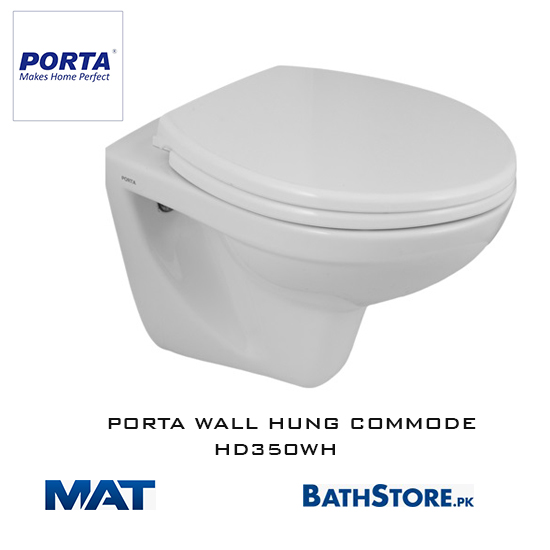 Porta wall hung commode HD350WH bathstore.pk