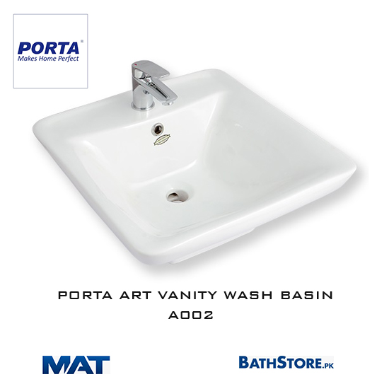 porta art vanity washbasin A002 MATRADERS.COM .PK